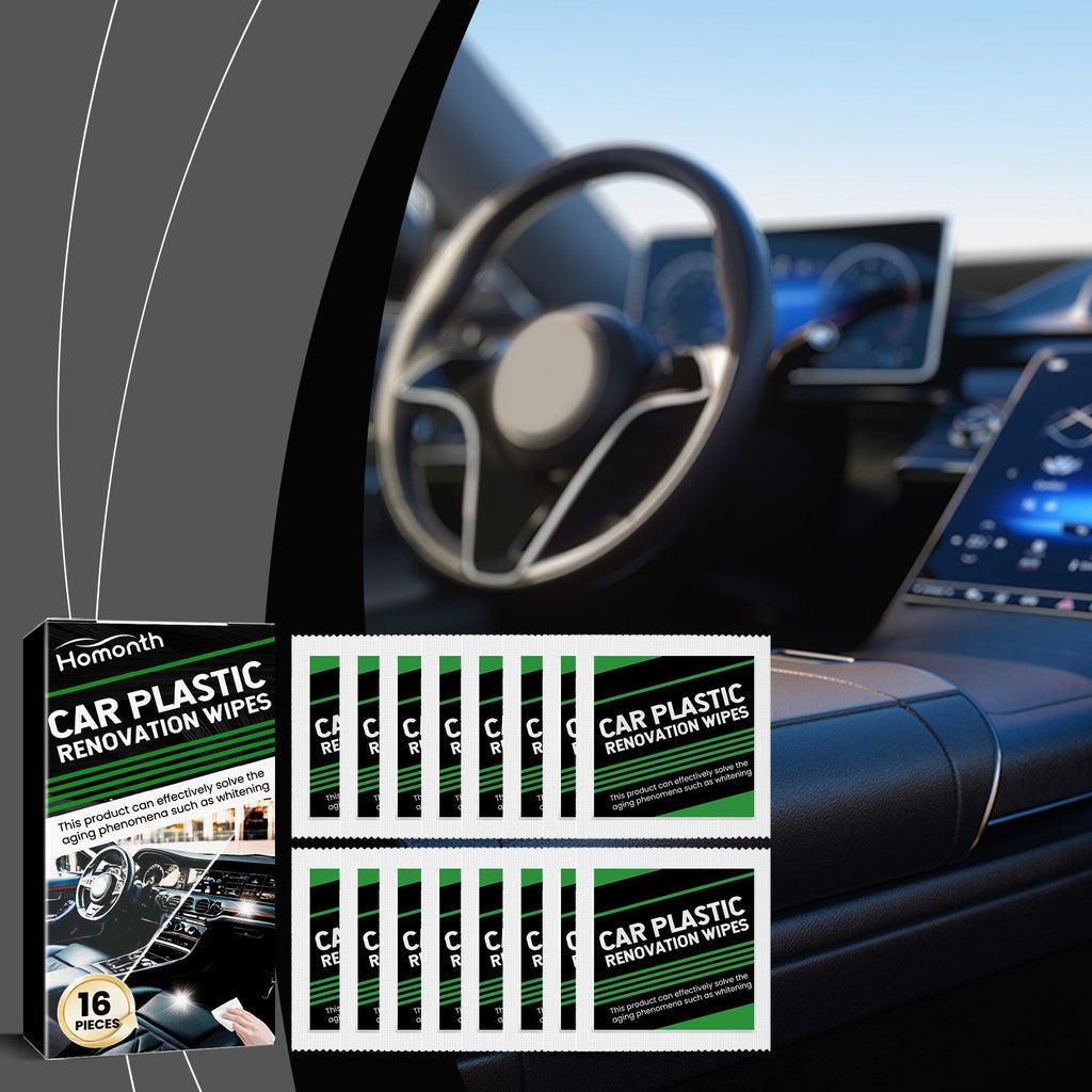 HOMONTH Automobile intérieur soins en plastique Wipes