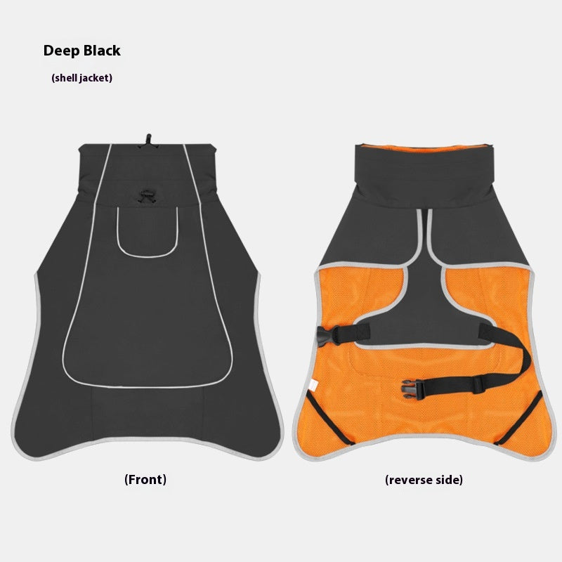 Veste de coquille de chien étanche Et des vêtements à double usage imperméables