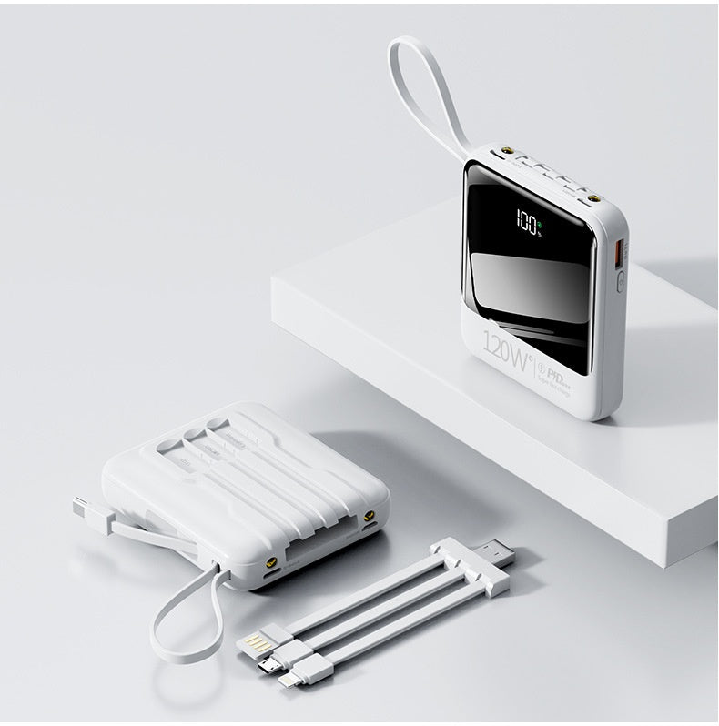 Power Bank Mini Compact Portable Mirror Chargement rapide Alimentation mobile de grande capacité