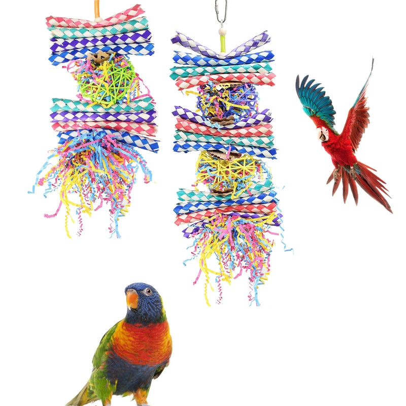 Parrot Jouet Boisseau tissé à la main Borédom Cage Fournitures