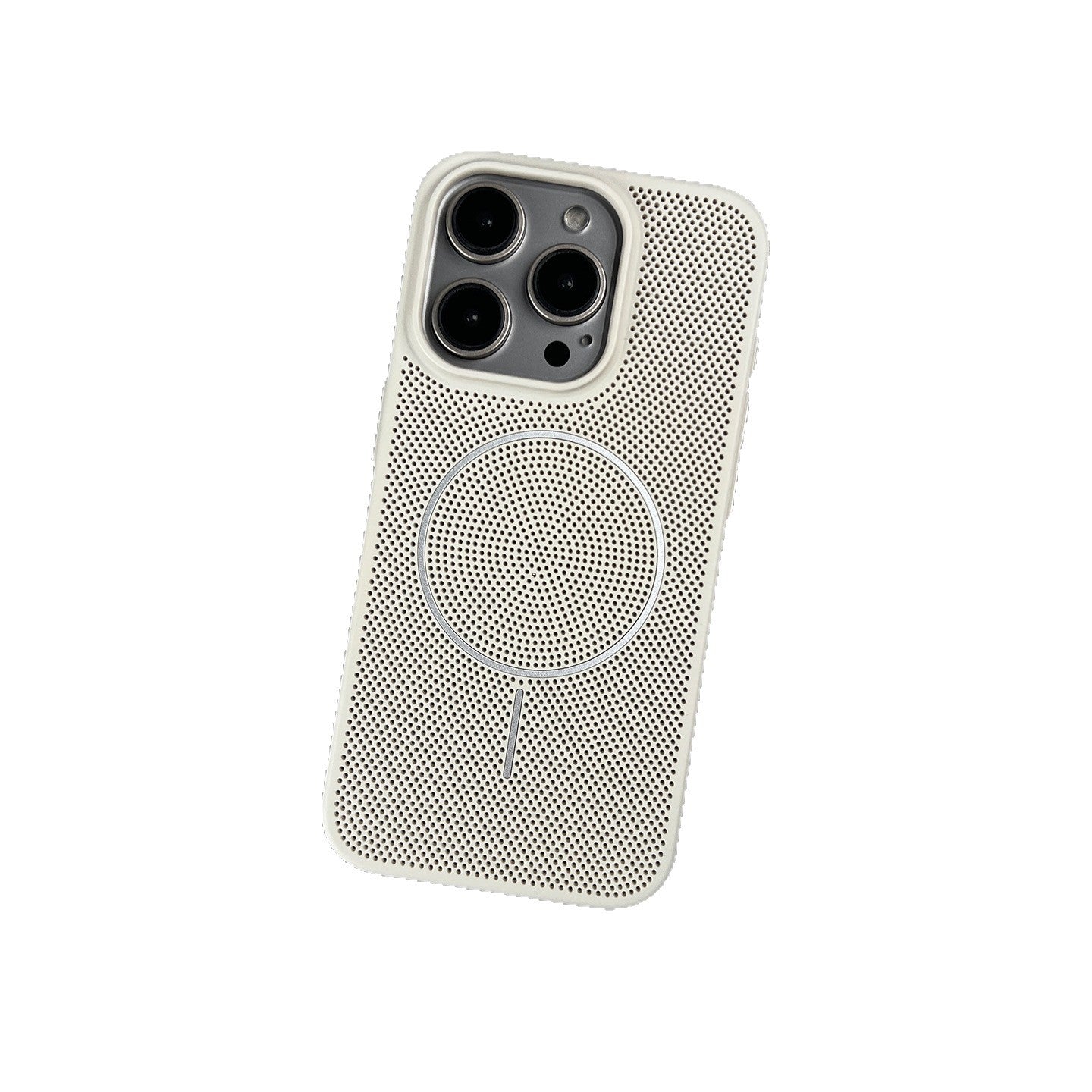 Respirant et dissipant la chaleur mince bague boîtier de téléphone magnétique