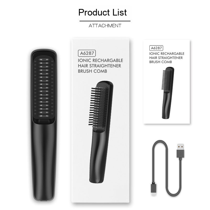 Charge sans fil Anion Comb droit Usb Charge pour le curling ou le redressage