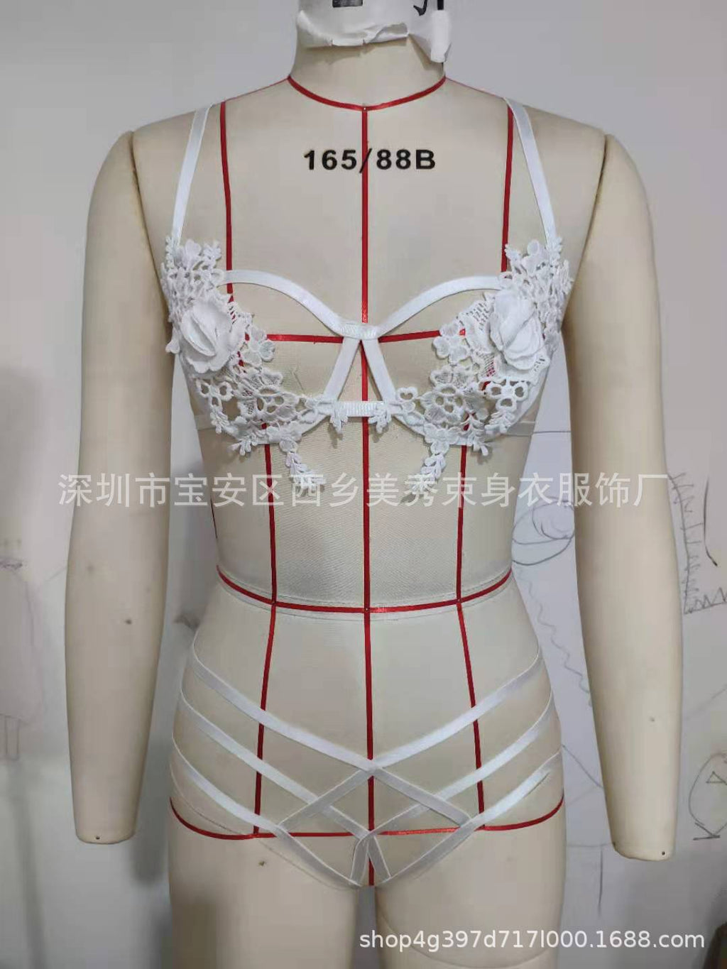 Bracelet de bondage sans glissement Erotique Set Modeable Midriff-barring Design
