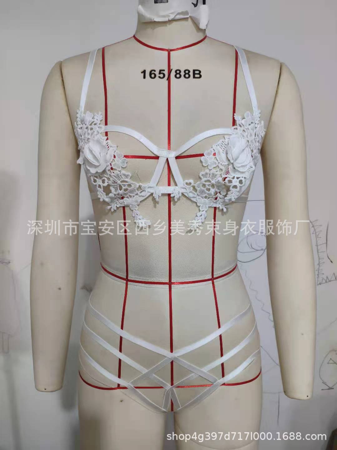 Bracelet de bondage sans glissement Erotique Set Modeable Midriff-barring Design