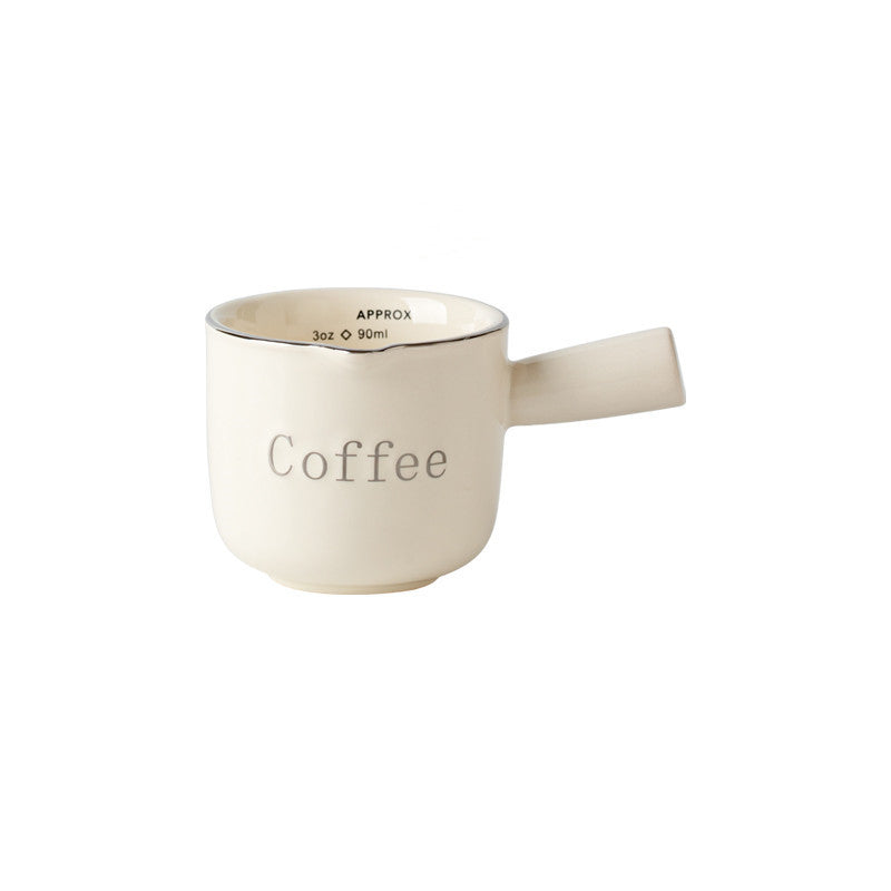 Espresso Cup avec plateau de mesure de café en céramique