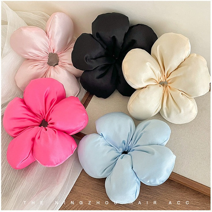 Oreiller fleur d'éponge Satin Grand bandeau intestinal