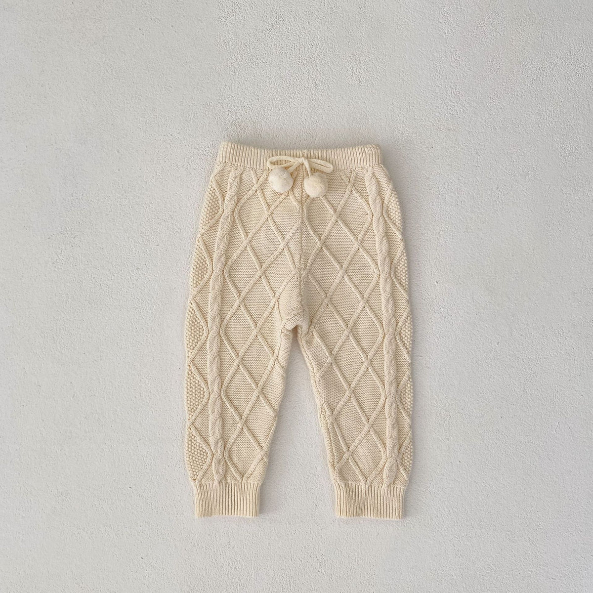 Bébé Garçons et filles Rhombus tricoté Pure beam long pantalons
