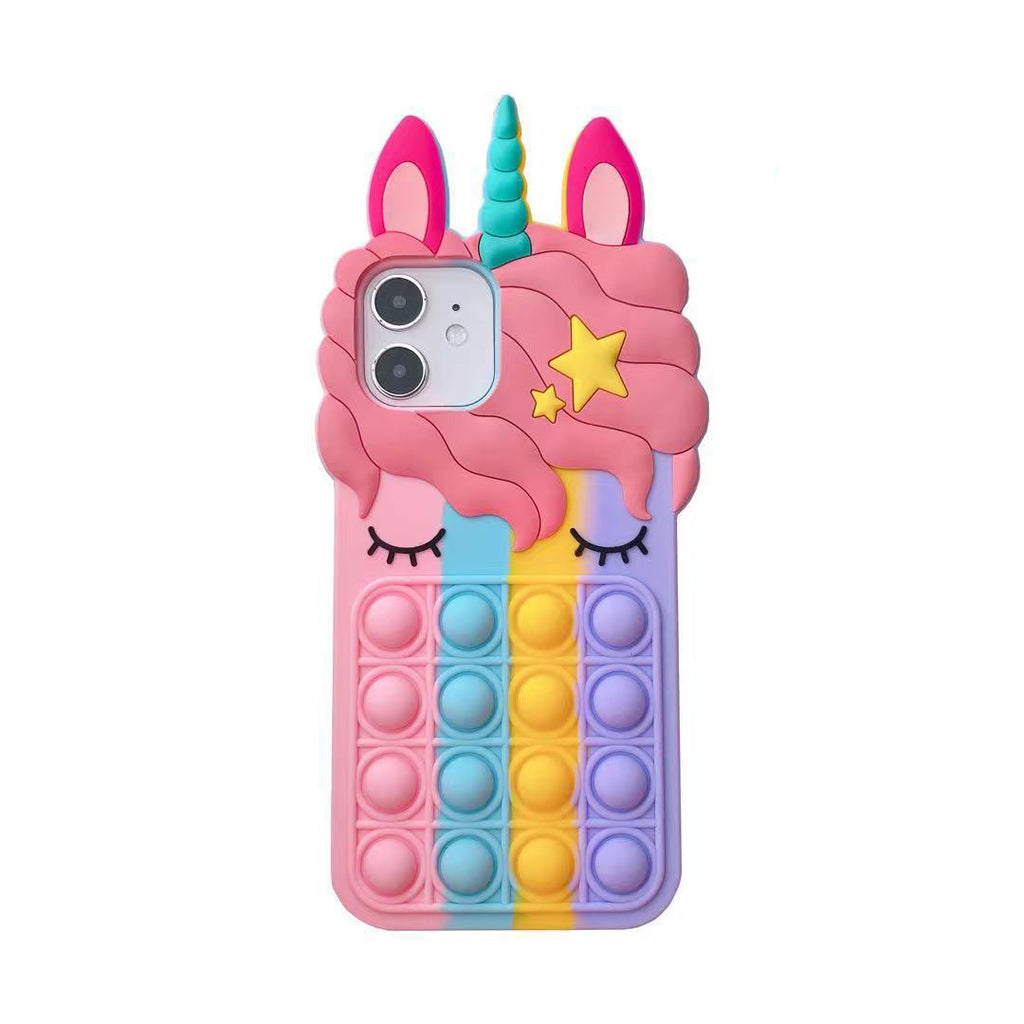 Caricature Bubble Cils Animal Multi-modèle Silicone Coque Téléphone