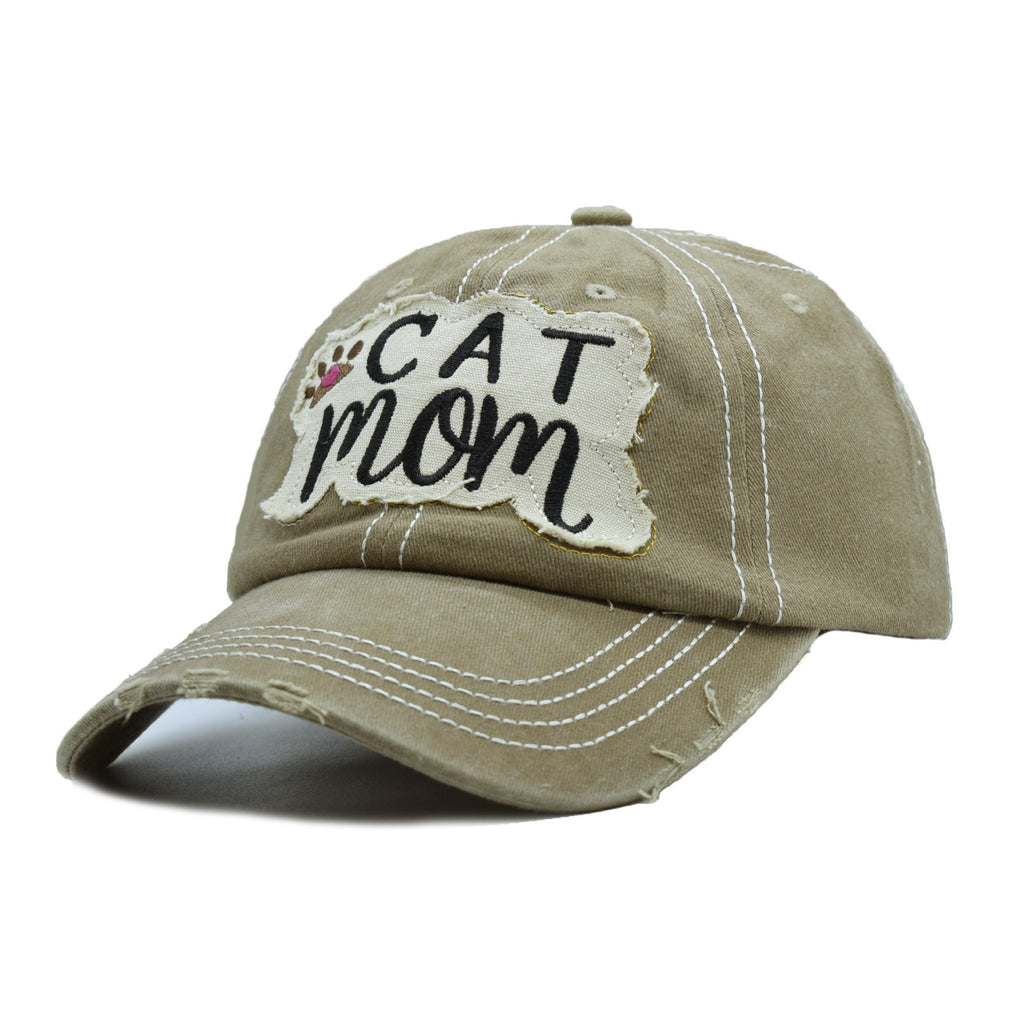 Casquette de baseball rétro-détruite