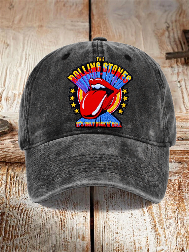 Chapeau imprimé en coton lavé Dad Cap Hommes Retro Casquette de baseball Soft Top Sun Hat