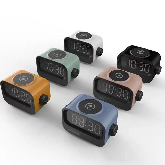 Ambiance Lumière Horloge numérique Réveil Haut-parleur Trois en un
