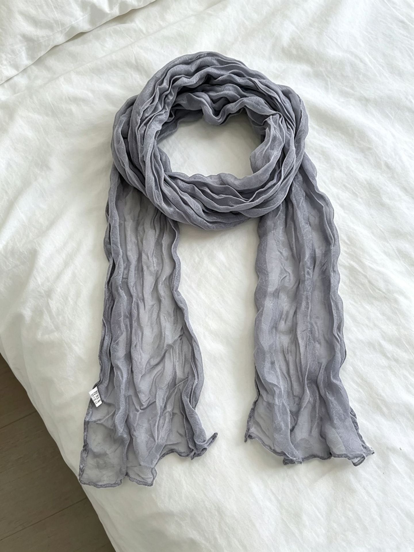 Femmes Versatile Solid-colore Cable-knit mince écharpe chaude pour le printemps et l'automne