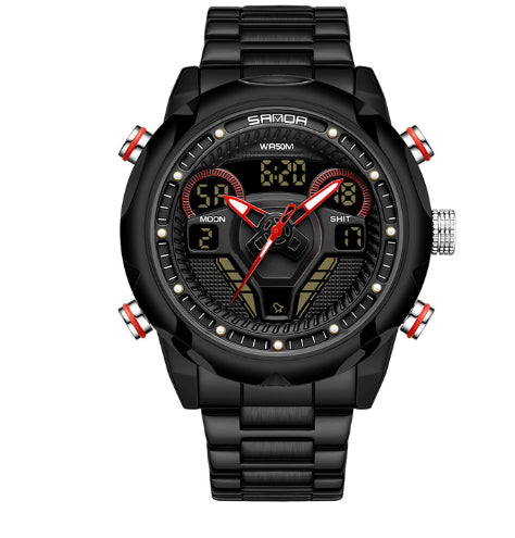 Homme montre mode lumineux étanche réveil électronique