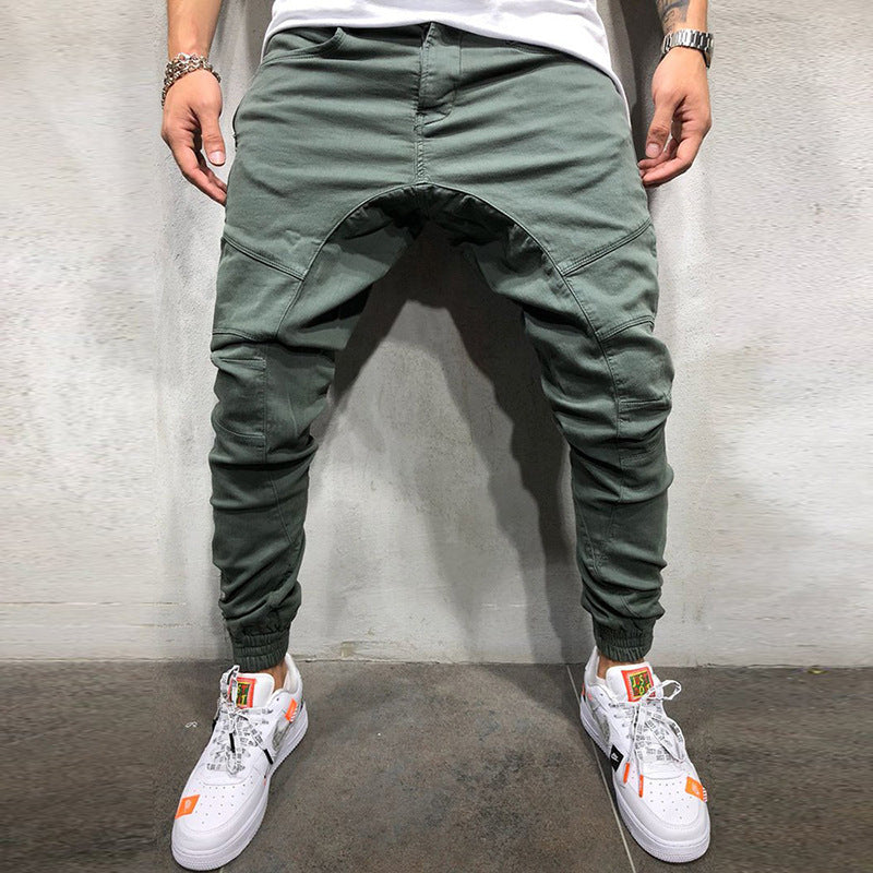 Pantalon à fermeture éclair côté Hip Hop Leggings pour hommes
