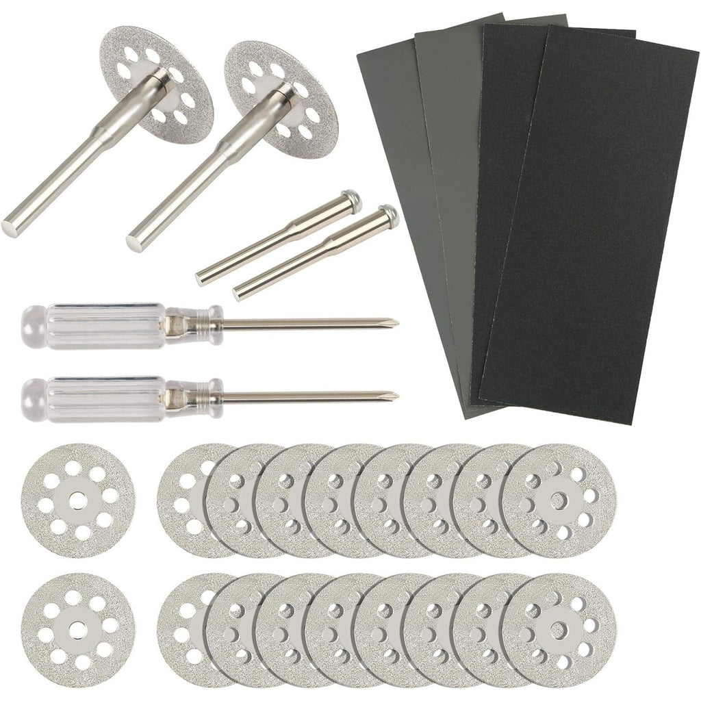 Ensemble de disques de coupe avec accessoires - 20 disques de coupe