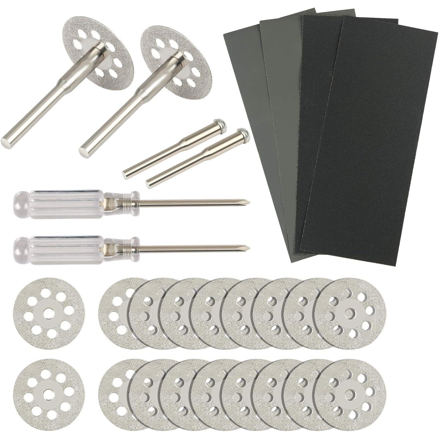 Ensemble de disques de coupe avec accessoires - 20 disques de coupe