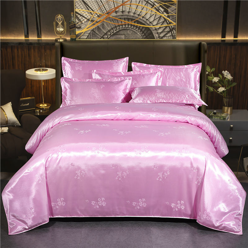 Couverture de courtepointe Jacquard européenne simple et double soie