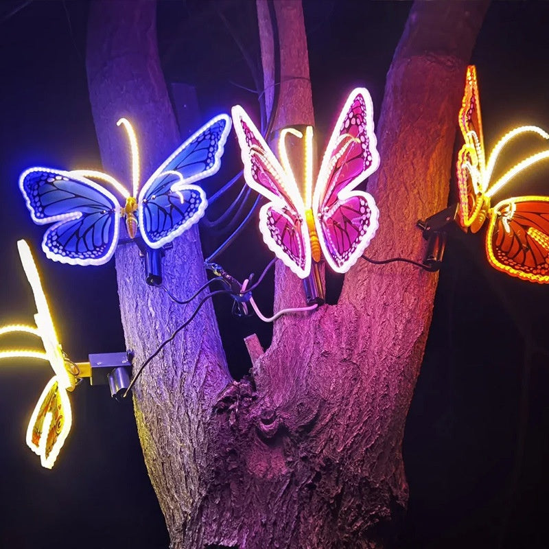 Simulation de papillon Insecte décoratif lumières Park Square Scenic Spot éclaircissant lumière-em