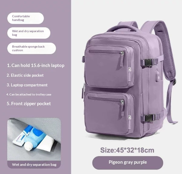 Sac à dos de voyage léger et spacieux idéal pour bagages et randonnées en plein air