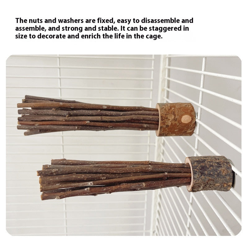 Hamster lapin Guinée cochon hamster naturel Log Molar Rod Toy