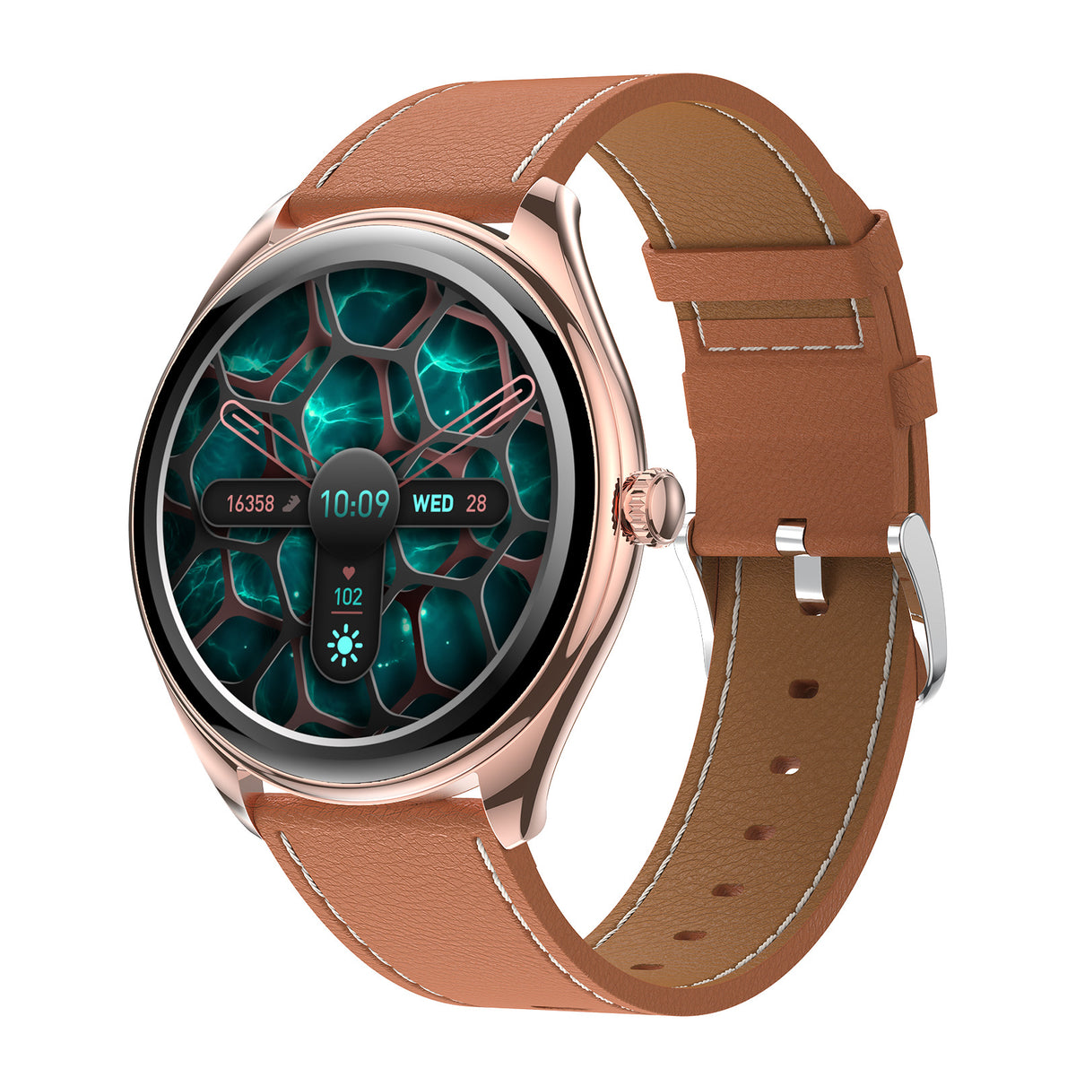 Ultra-fin 143 pouces Smart Watch Fréquence cardiaque Blood Oxygen Bluetooth Calling Voice Assistant