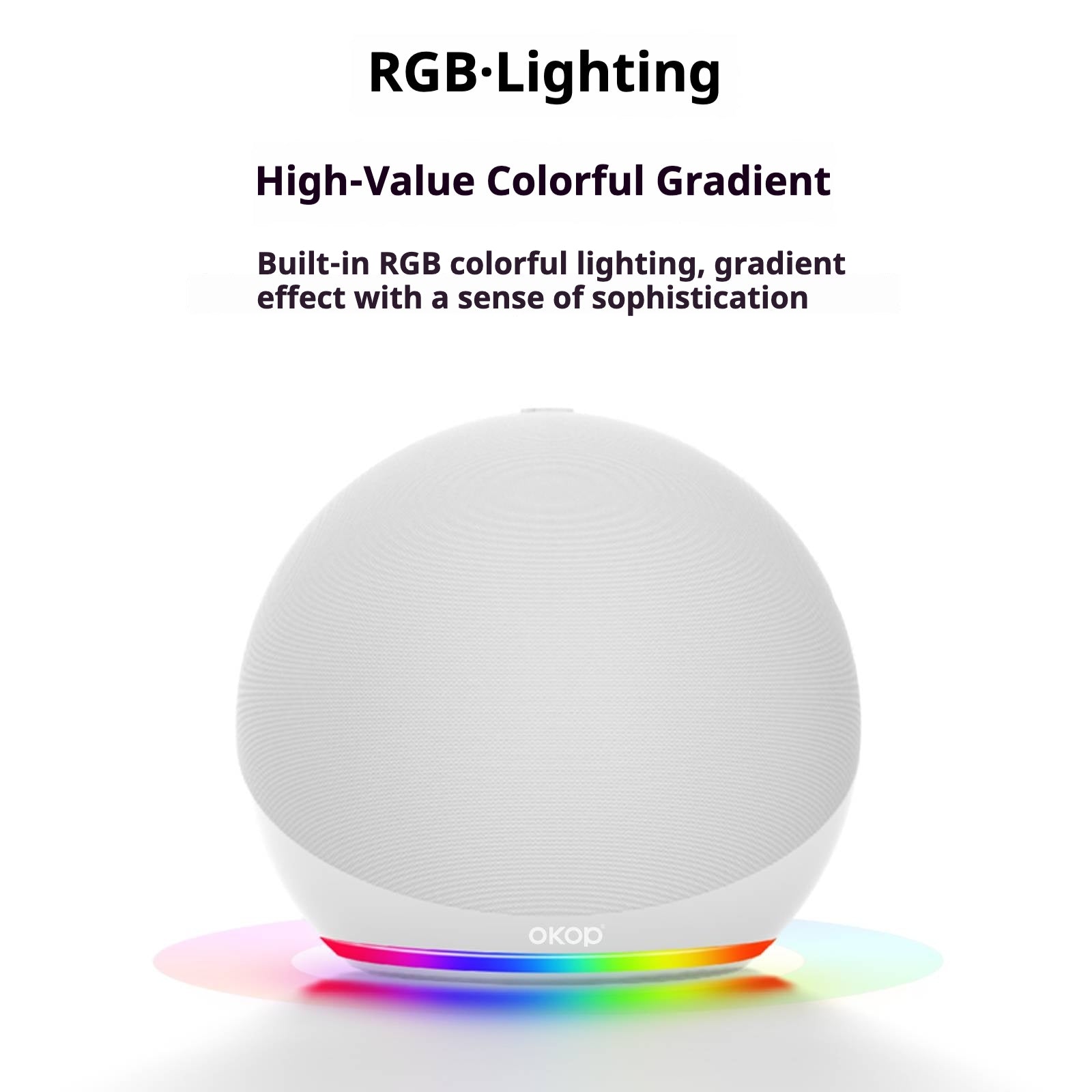 KP-847 Haut-parleur Bluetooth portable avec RGB lumière ambiante usine directe Stock prêt Featur