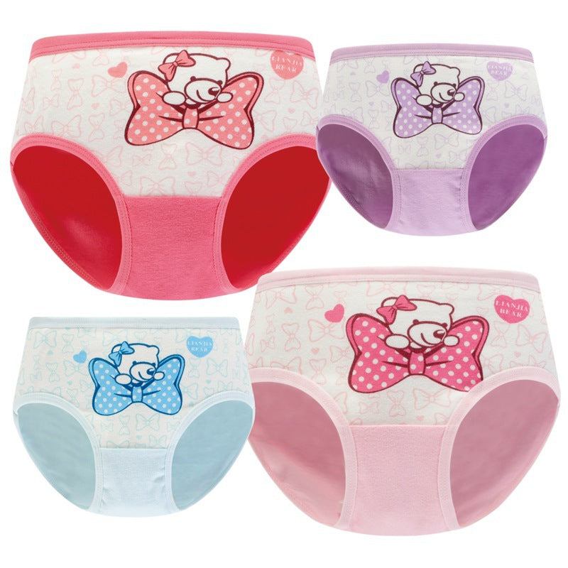 Sous-vêtements pour filles Coton Sous-vêtements pour enfants Slips pour bébés Short étudiant pour enfants
