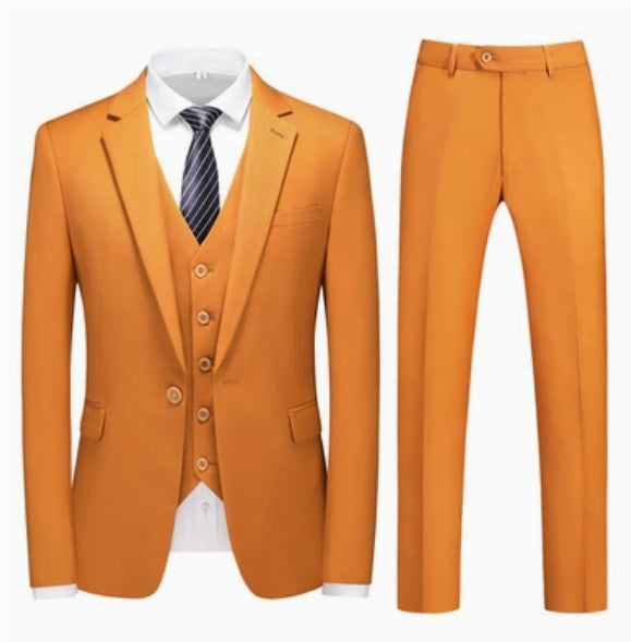 Professional Formalwear Groom and Best Man Ensemble de deux pièces de couleur unie pour hommes