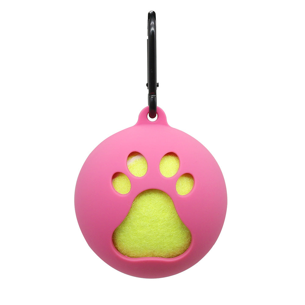 Bracelet de tennis Portable mains-libres chien fournitures de marche d'entraînement boule gaine