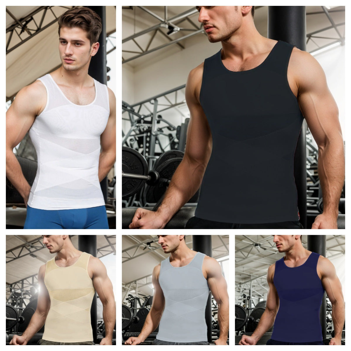 Transfrontal European and American Factory Ventes directes en stock Corps masculin Haping Vest Hi