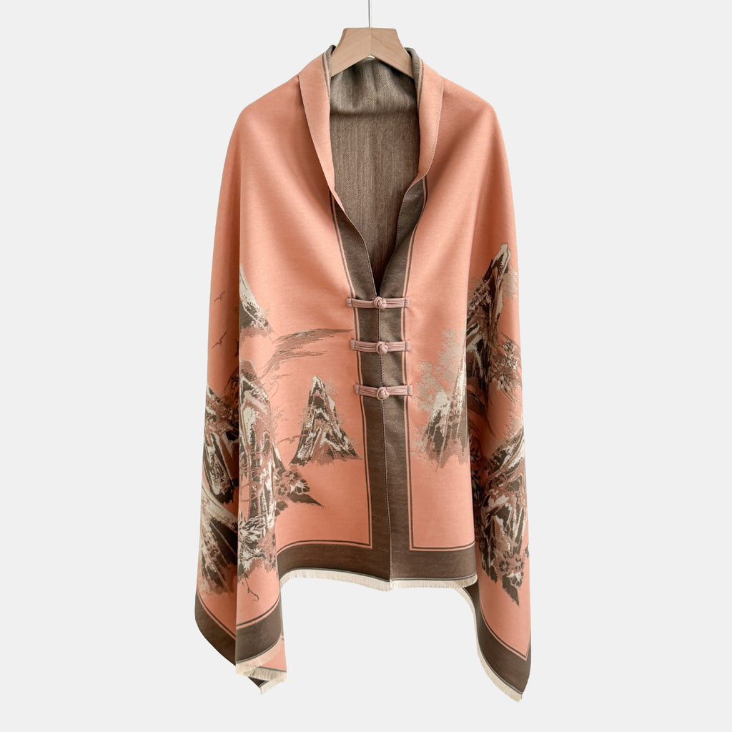 Vêtements de dessus de noeud vintage Jacquard Châl