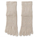 Chaussettes de coton à cinq orteils chaudes et épaisses doublées de molleton