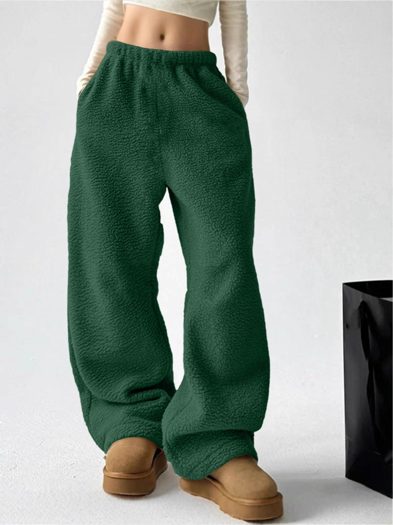 European And American Amazon Hot-Selling Automne et mode d'hiver Pantalon casual couleur solide