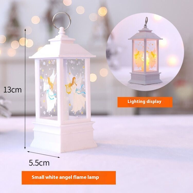 Lampe à huile portable de Noël Santa Claus LED lumières de nuit Batterie alimentée intérieur extérieur Ha