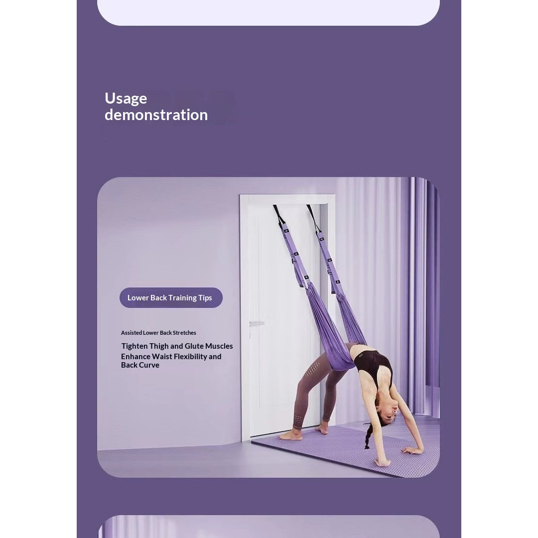 Aerial Yoga Sling Accueil Équipement de fitness Yoga Rope de traction inversée Porte suspendue Yoga Stretch