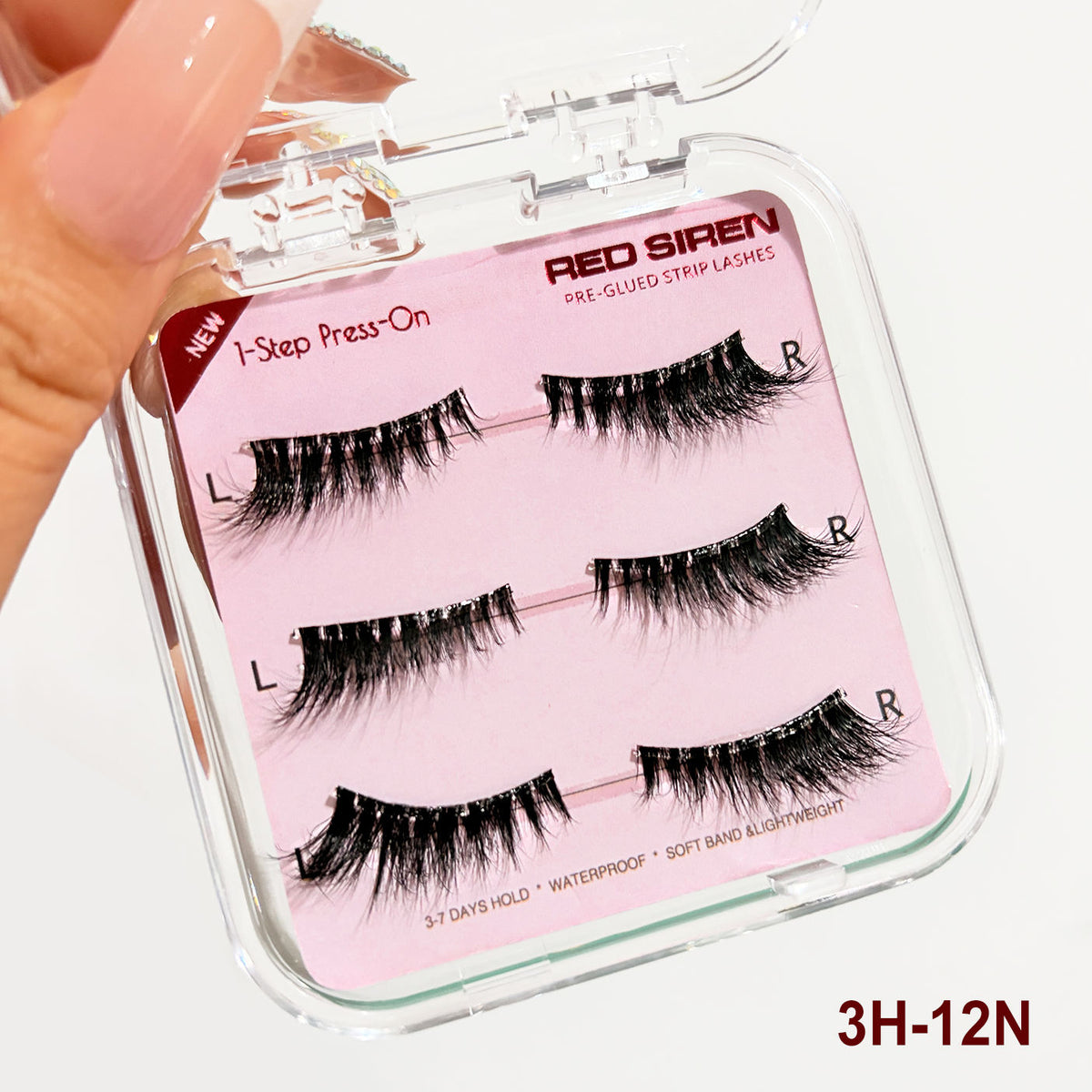 3 pairs of invisible false eyelashes