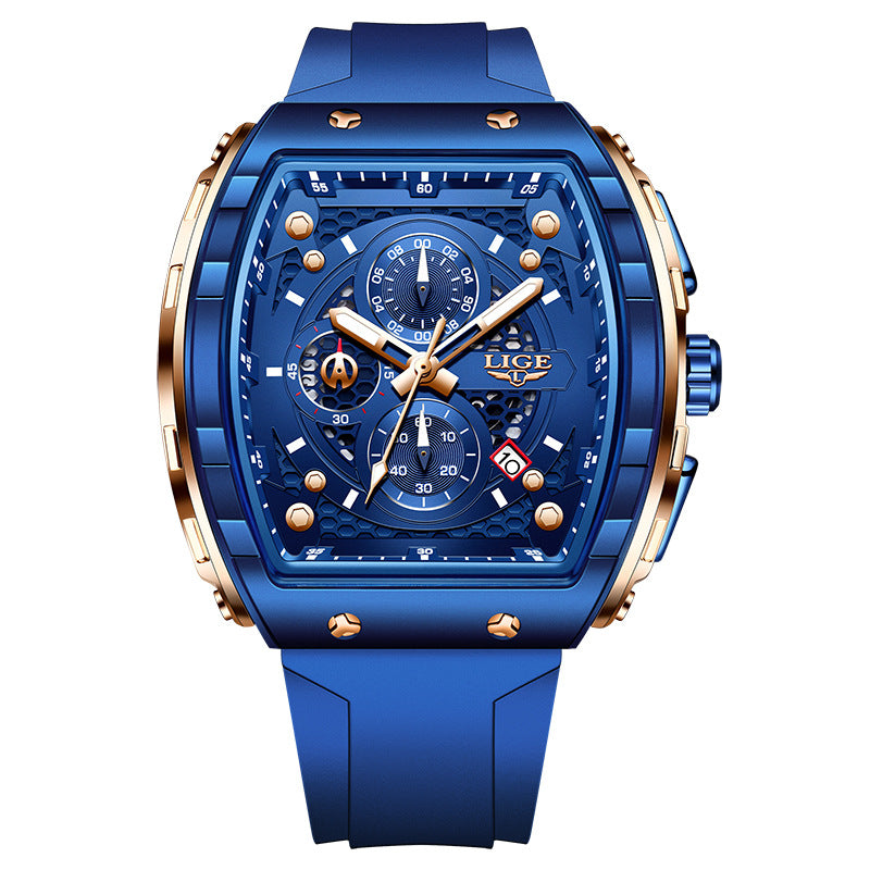 Montre Quartz Sport Homme Multifonctionnelle Lumineuse Imperméable