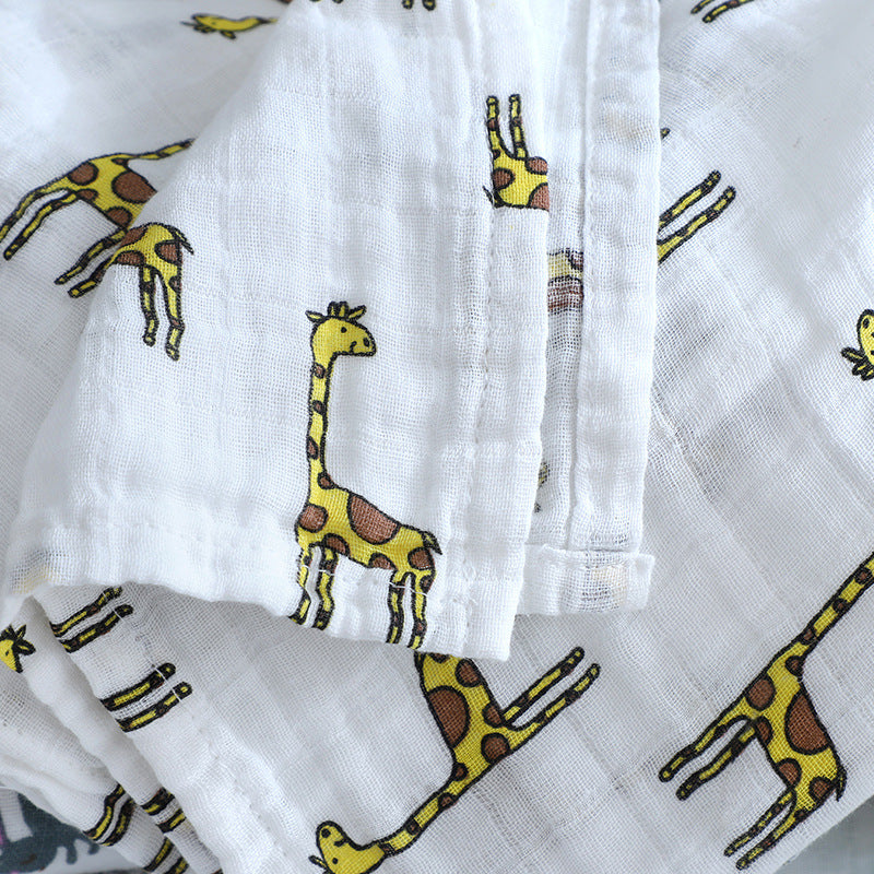 Double couche Gauze Gro-bag Muslin Nouveau-né Serviette de swap