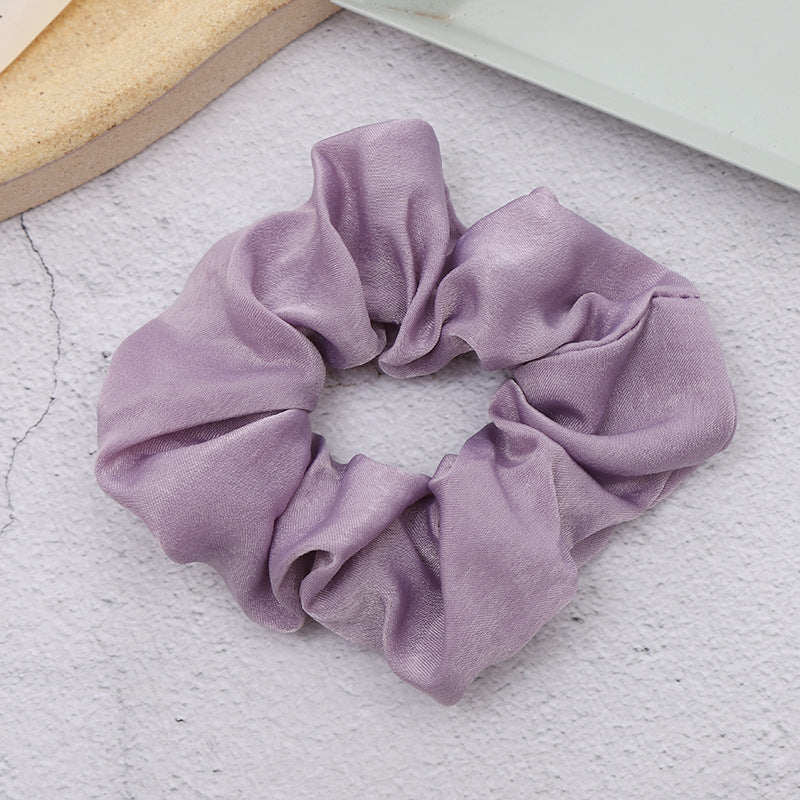 Sweet and Girly Solid Color Large Intestine Hair Anneau Headwear