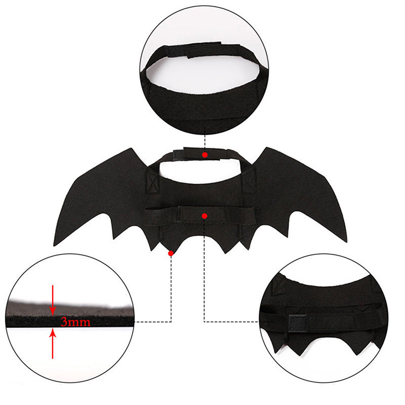 Halloween Créative Halloween Chat Chat Petits chiens Bat Wings Halloween Chat Wings Accessoires