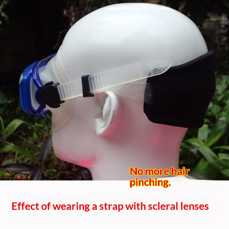 Strap de plongée avec masque de plongée et protection des cheveux bande de tête double couche