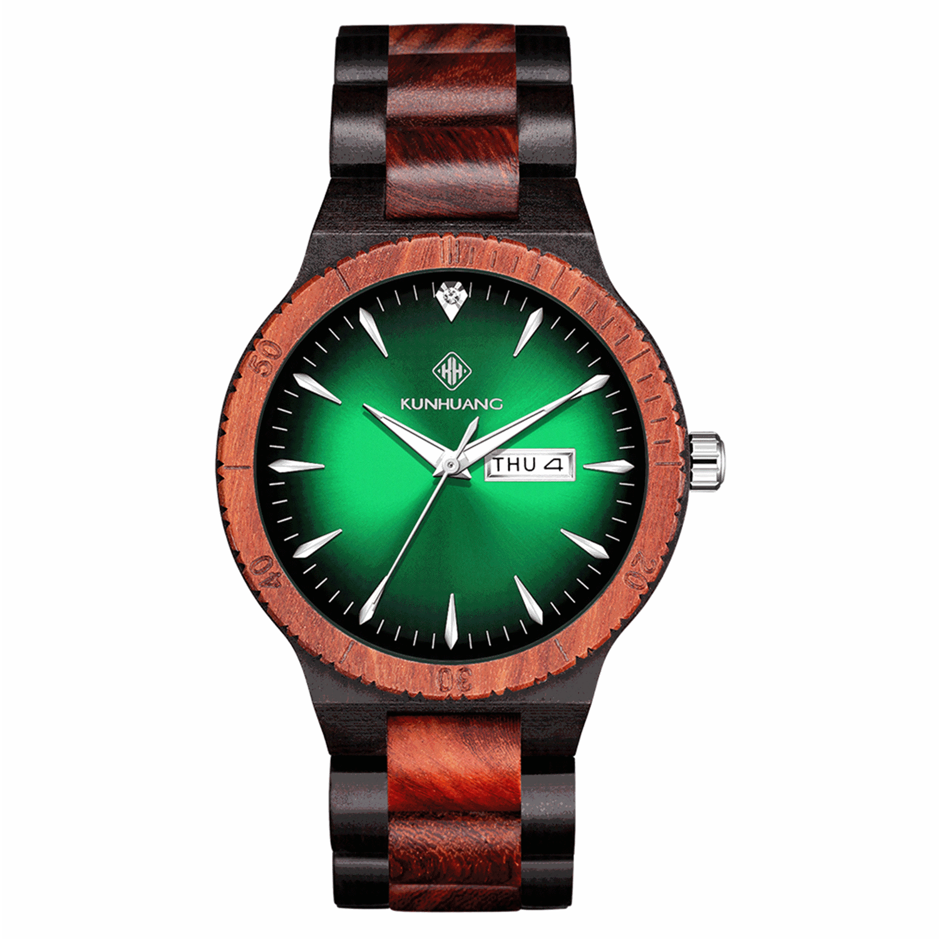 Marque- Montre en bois