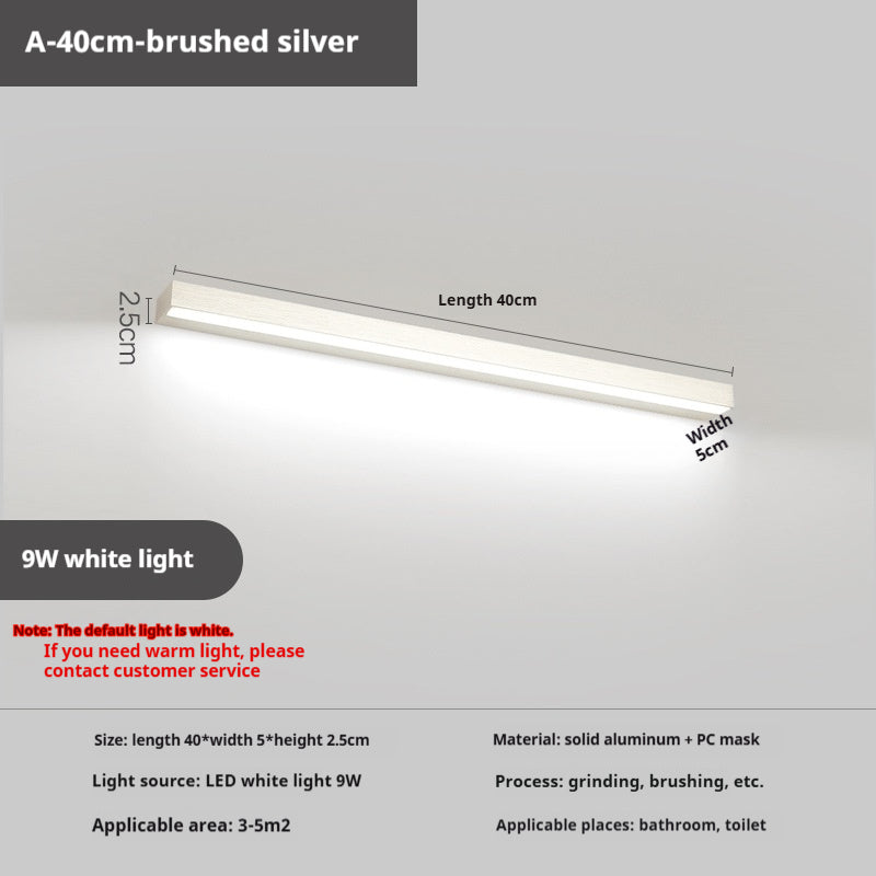 WC spécial sans punch Salle de bain Laver cosmétique miroir lampe murale
