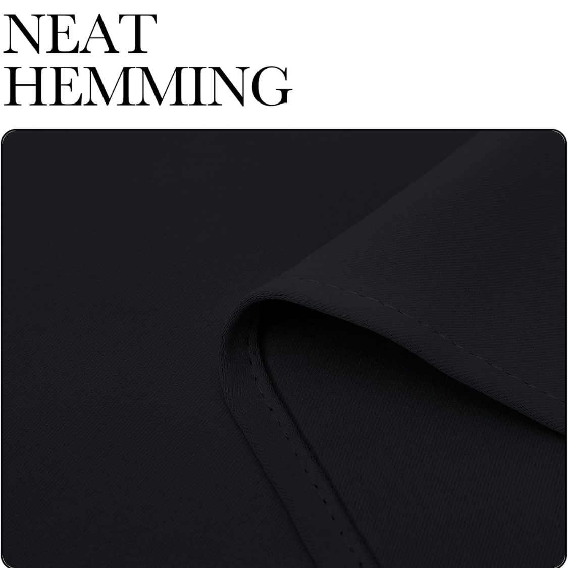 Halloween Solid Black Thermal Insulated Grommet Blackout