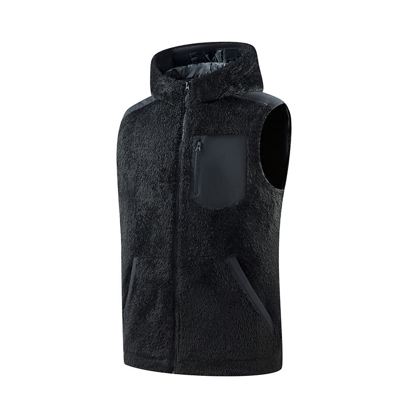 Manteau à capuche à capuche en coton épais et chaud