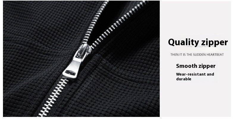 Tendance de mode homme Waffle à capuche Casual Sports Suit