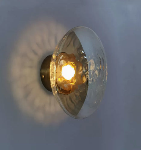 Mur en verre Sconce Fond Lumière murale