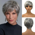 European and American style wig with side-swept bangs