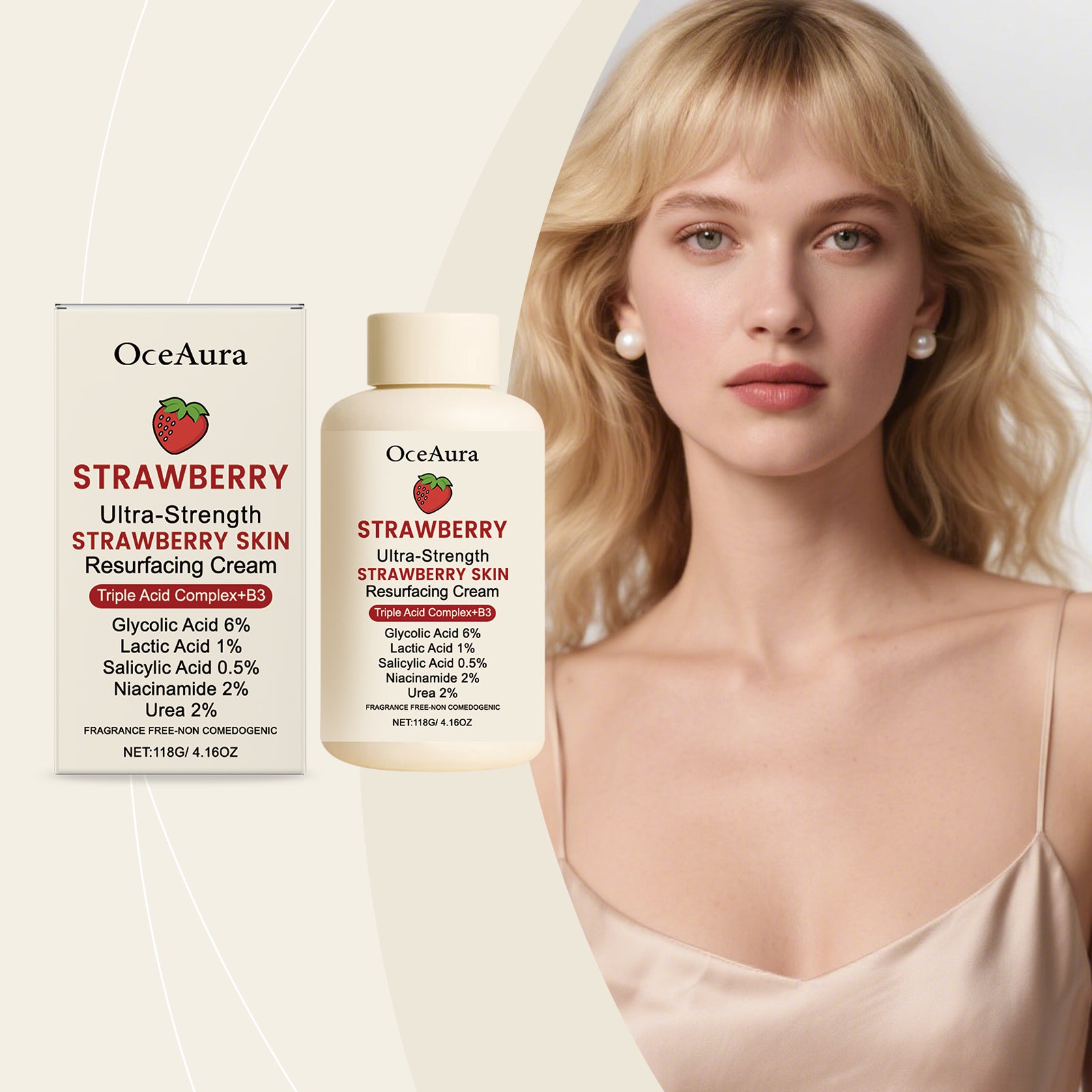 Crème de rajeunissement de peau fraise 118g 1 boîte