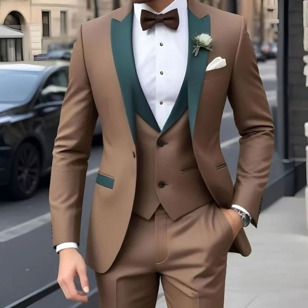 Homme entreprise formelle porter trois pièces costume